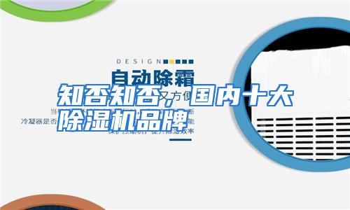 知否知否，国内十大除湿机品牌