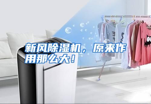 新风除湿机,原来作用那么大!