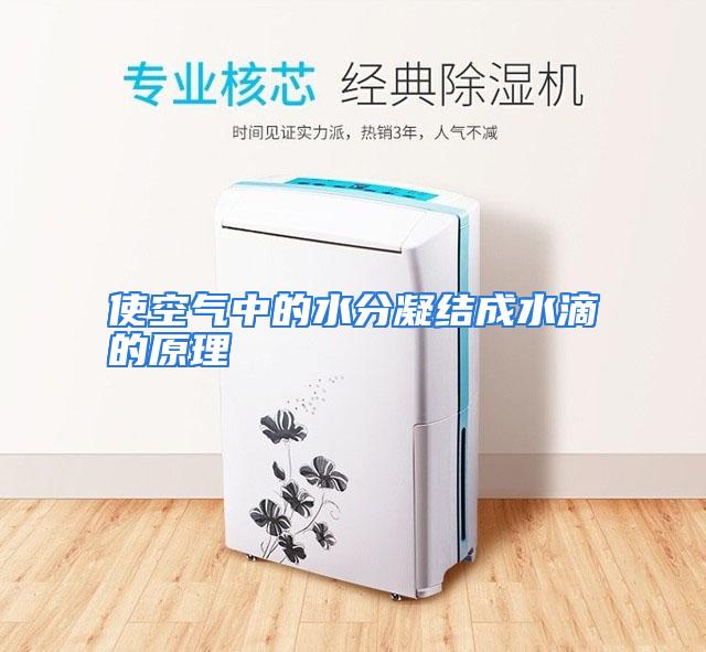 使空气中的水分凝结成水滴的原理