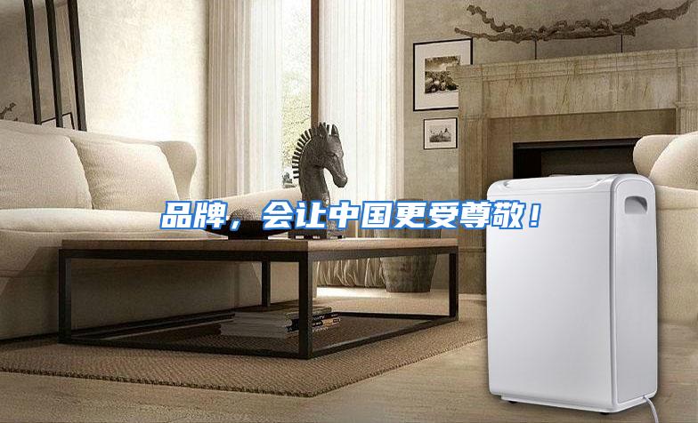 品牌,会让中国更受尊敬!