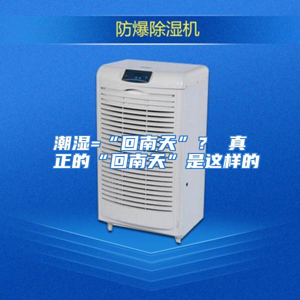 潮湿=“回南天”？ 真正的“回南天”是这样的