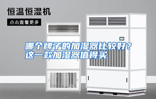 哪个牌子的加湿器比较好？这一款加湿器值得买