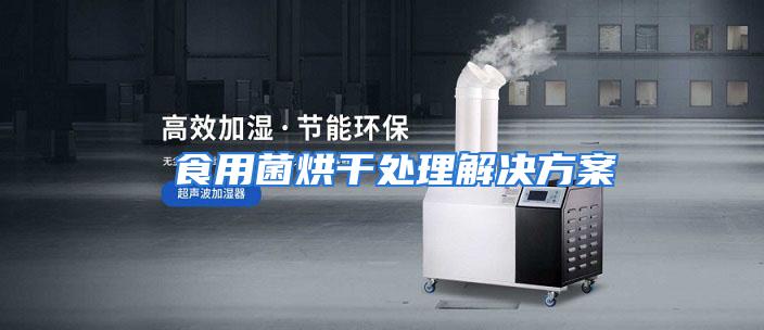  食用菌烘干处理解决方案