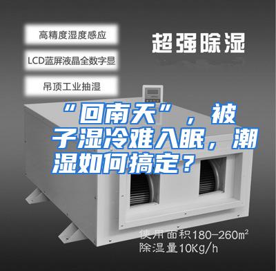 “回南天”,被子湿冷难入眠,潮湿如何搞定?