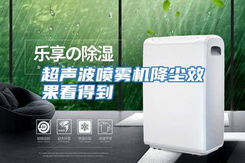 超声波喷雾机降尘效果看得到