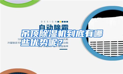 吊顶除湿机到底有哪些优势呢？