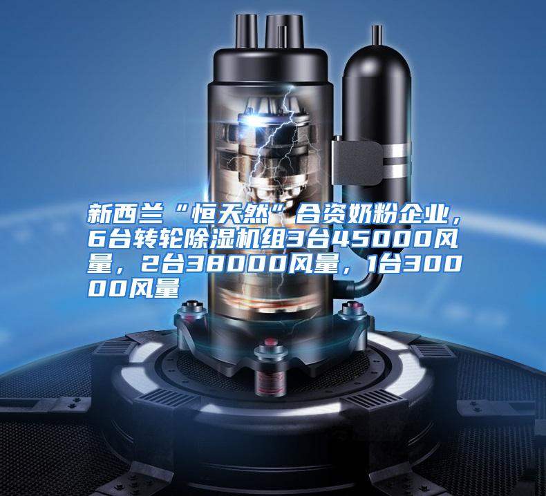 新西兰“恒天然”合资奶粉企业，6台转轮除湿机组3台45000风量，2台38000风量，1台30000风量