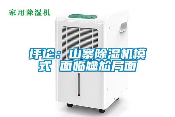 评论：山寨除湿机模式 面临尴尬局面