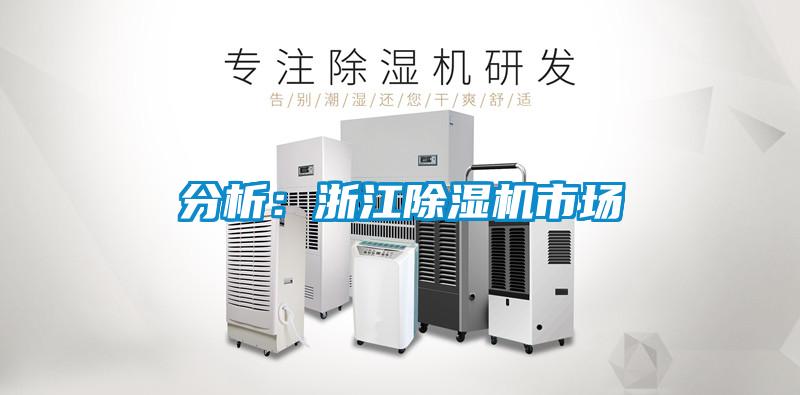 分析：浙江除湿机市场