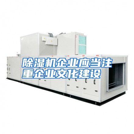 除湿机企业应当注重企业文化建设