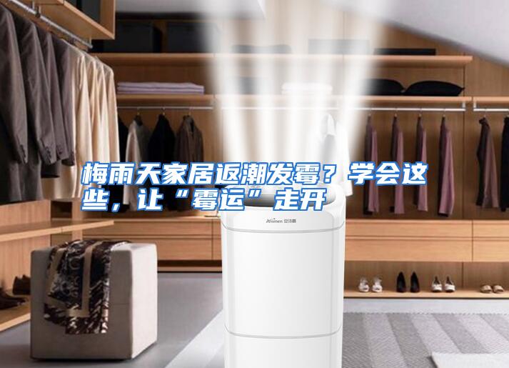 梅雨天家居返潮发霉？学会这些，让“霉运”走开