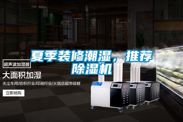 夏季装修潮湿，推荐除湿机