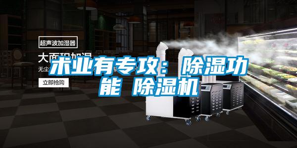 术业有专攻：除湿功能≠除湿机