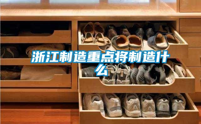 浙江制造重点将制造什么