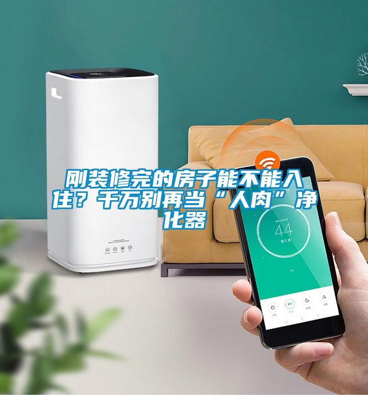 刚装修完的房子能不能入住？千万别再当“人肉”净化器