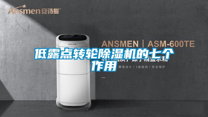 低露点转轮除湿机的七个作用