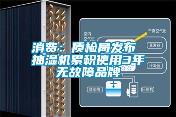 消费：质检局发布 抽湿机累积使用3年无故障品牌
