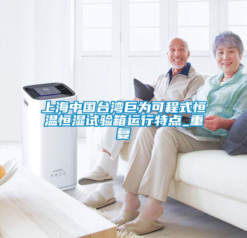 上海中国台湾巨为可程式恒温恒湿试验箱运行特点_重复