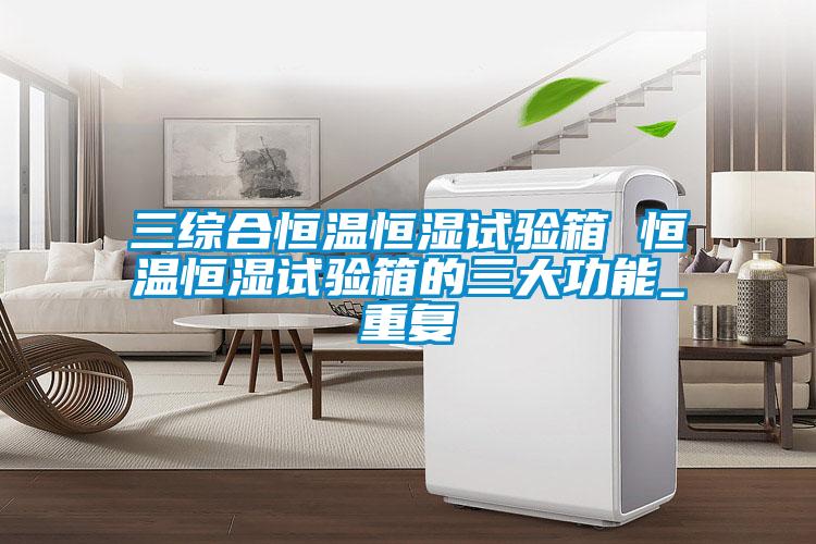 三综合恒温恒湿试验箱 恒温恒湿试验箱的三大功能_重复