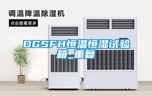 DGSFH恒温恒湿试验箱_重复