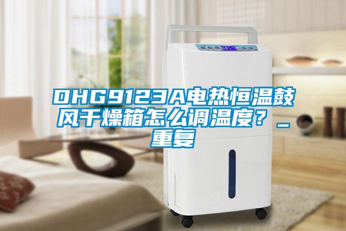 DHG9123A电热恒温鼓风干燥箱怎么调温度？_重复