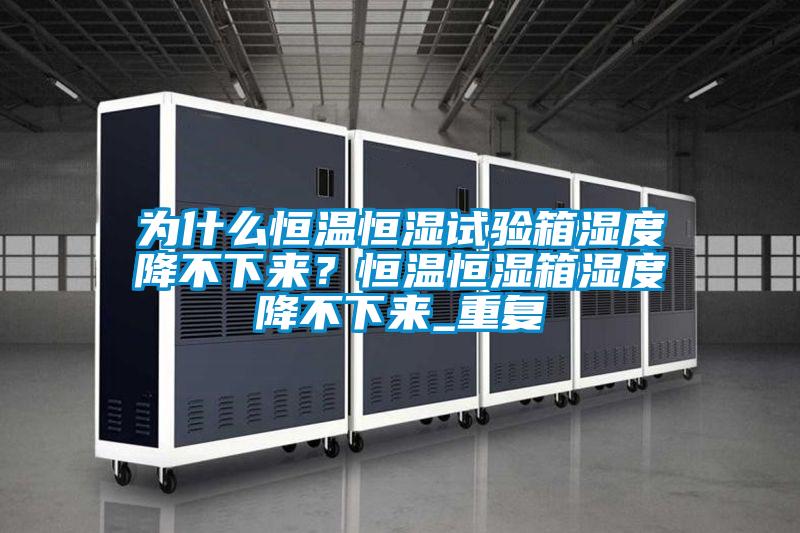 为什么恒温恒湿试验箱湿度降不下来？恒温恒湿箱湿度降不下来_重复