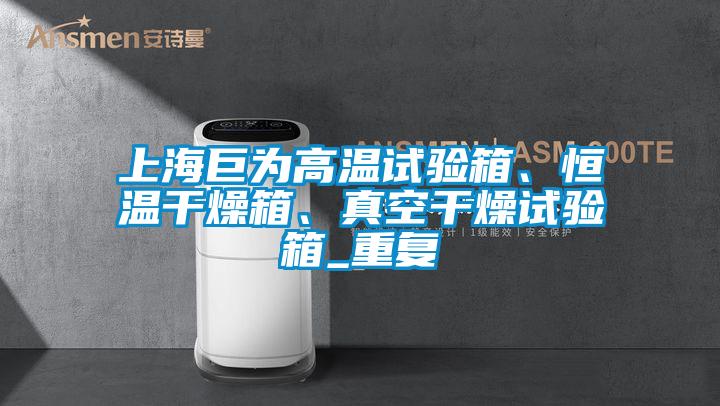 上海巨为高温试验箱、恒温干燥箱、真空干燥试验箱_重复