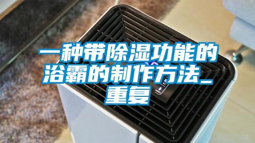 一种带除湿功能的浴霸的制作方法_重复