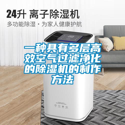 一种具有多层高效空气过滤净化的除湿机的制作方法