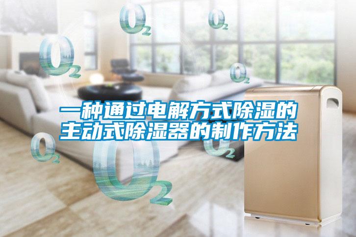 一种通过电解方式除湿的主动式除湿器的制作方法
