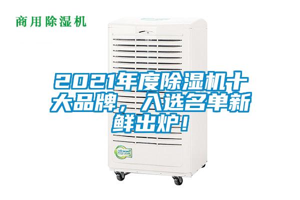 2021年度除湿机十大品牌，入选名单新鲜出炉！