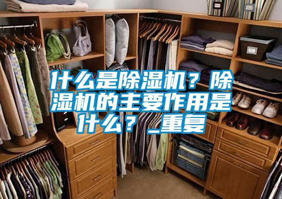 什么是除湿机？除湿机的主要作用是什么？_重复