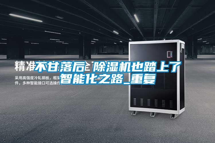 不甘落后 除湿机也踏上了智能化之路_重复