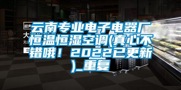 云南专业电子电器厂恒温恒湿空调(真心不错哦!2022已更新)_重复