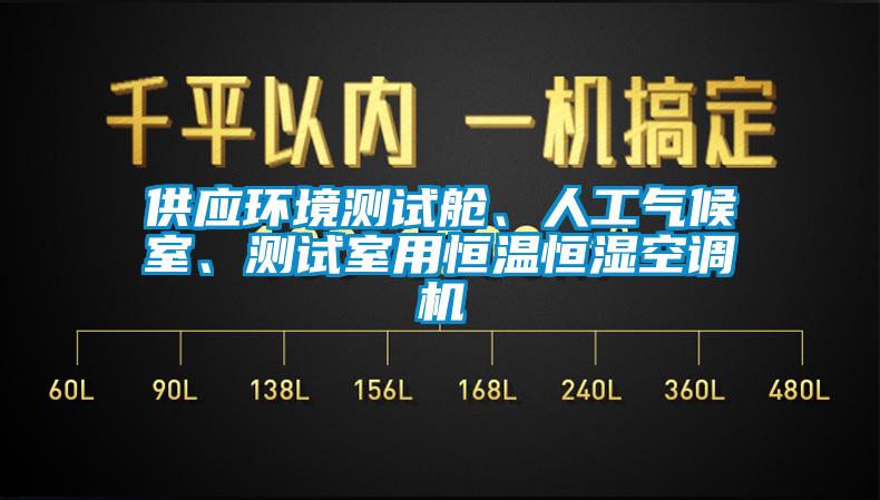 供应环境测试舱、人工气候室、测试室用恒温恒湿空调机