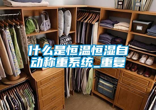 什么是恒温恒湿自动称重系统_重复