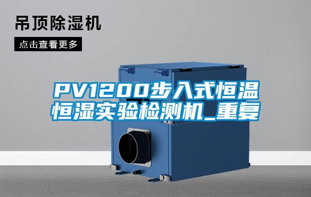 PV1200步入式恒温恒湿实验检测机_重复