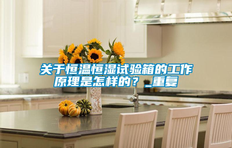 关于恒温恒湿试验箱的工作原理是怎样的?_重复