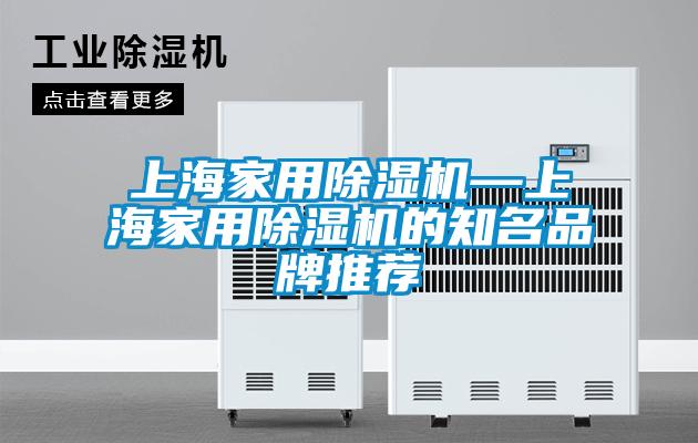 上海家用除湿机—上海家用除湿机的知名品牌推荐