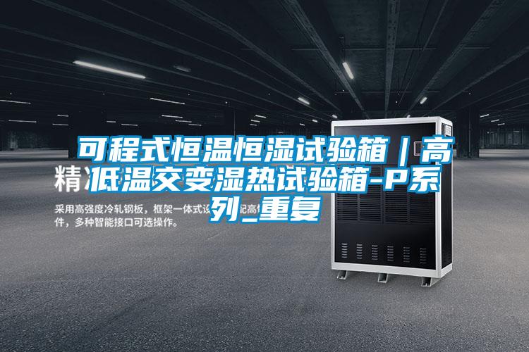 可程式恒温恒湿试验箱|高低温交变湿热试验箱-P系列_重复