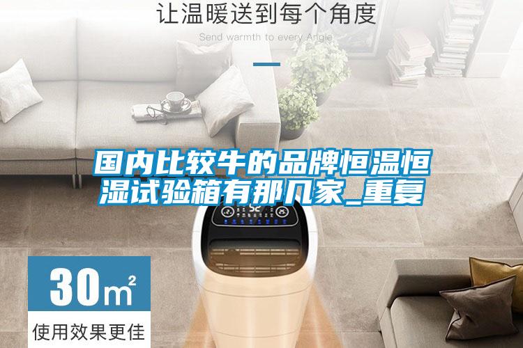 国内比较牛的品牌恒温恒湿试验箱有那几家_重复