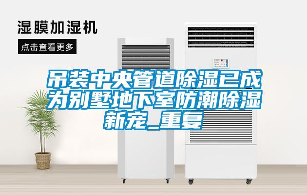吊装中央管道除湿已成为别墅地下室防潮除湿新宠_重复