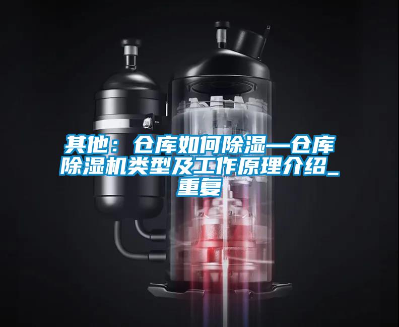 其他:仓库如何除湿—仓库除湿机类型及工作原理介绍_重复