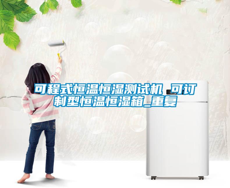 可程式恒温恒湿测试机 可订制型恒温恒湿箱_重复