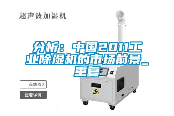 分析:中国2011工业除湿机的市场前景_重复