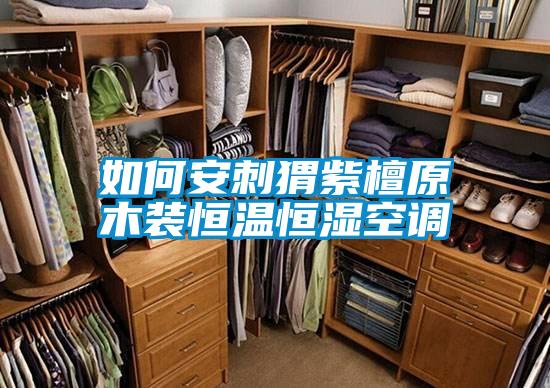 如何安刺猬紫檀原木装恒温恒湿空调