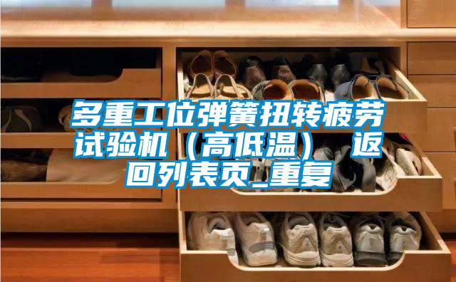 多重工位弹簧扭转疲劳试验机(高低温) 返回列表页_重复