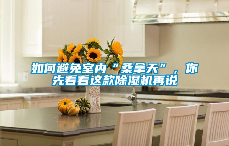 如何避免室内“桑拿天”,你先看看这款除湿机再说
