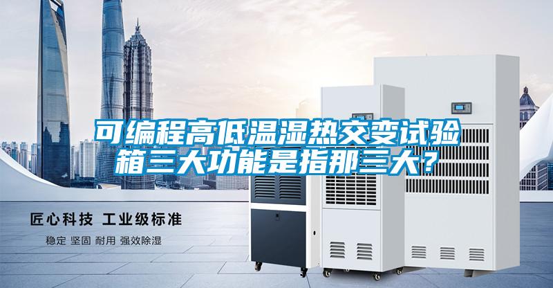 可编程高低温湿热交变试验箱三大功能是指那三大?