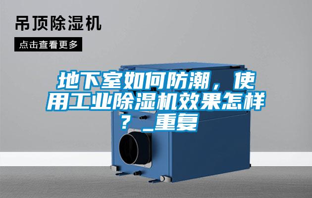 地下室如何防潮，使用工业除湿机效果怎样？_重复